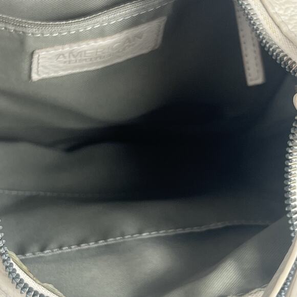 AMERICAN LEATHER Co Bone Smooth Leather Crossbody Handbag ALC2323S Hobo - Picture 7 of 15